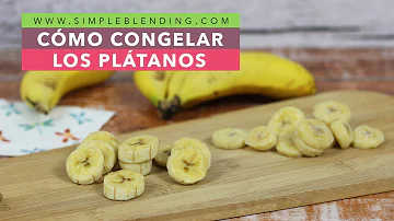 ¿Cómo se congelan las rodajas de plátano para que no se peguen?