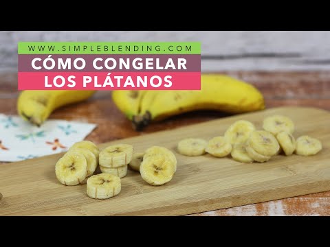 Vídeo: Cómo Congelar Plátanos Para Batidos, Pan De Plátano Y Más