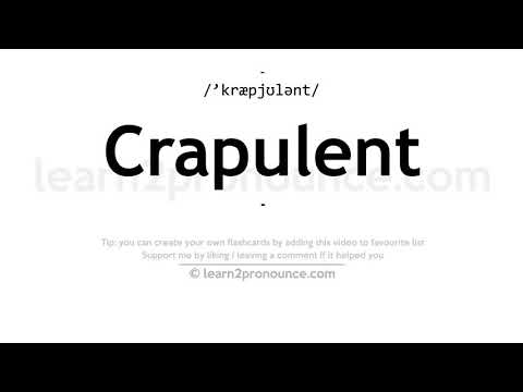 Video: Kas crapulence on tõeline sõna?