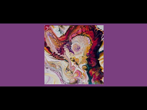 #8802 FUN! Best Easy Bloom Base Ever Contemporary Art Fluid Acrylics 7.18.2022intuitive art