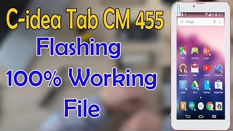 cidea Tab cm 455 Flash 100% working File | Naeem Abbas