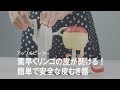 【爽快スッキリ】一瞬でりんごの皮がむける！簡単安全な皮むき　アップルピーラー