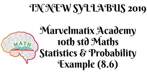 Class 10maths Example 8.6  chapter 8 Statistics & Probability