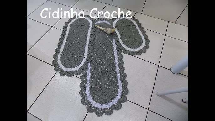 Jogo de cozinha em crochê Kit 3 peças (Modelo: Escada