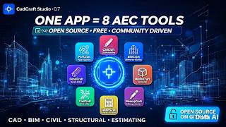 CadCraft Studio 0.7 - One App = 8 FREE AEC Tools   OPEN SOURCE!