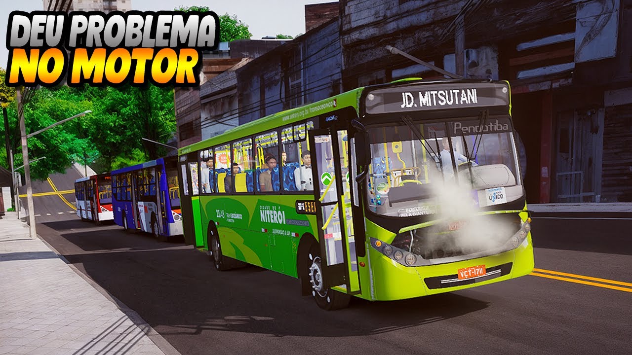 MOTOR DO ONIBUS NÃO AGUENTOU A LINHA - PROTON BUS SIMULATOR