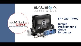 Balboa BP7 - TP700 Configuration