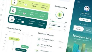 05 Design Productivity Dashboard HTML/CSS Tutorial