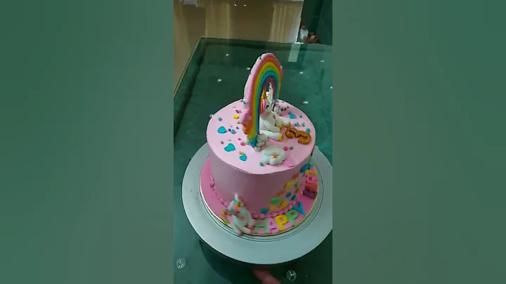 New Trick Unicorn cake 🦄🌈🤗 // Theme Cake kids birthday cake 🎂#shorts