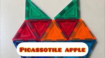 Build a PICCASOTILES APPLE| Magnetic building blocks(2023)(today)