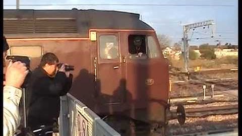 Class 47 thrash on specials @ peterborough