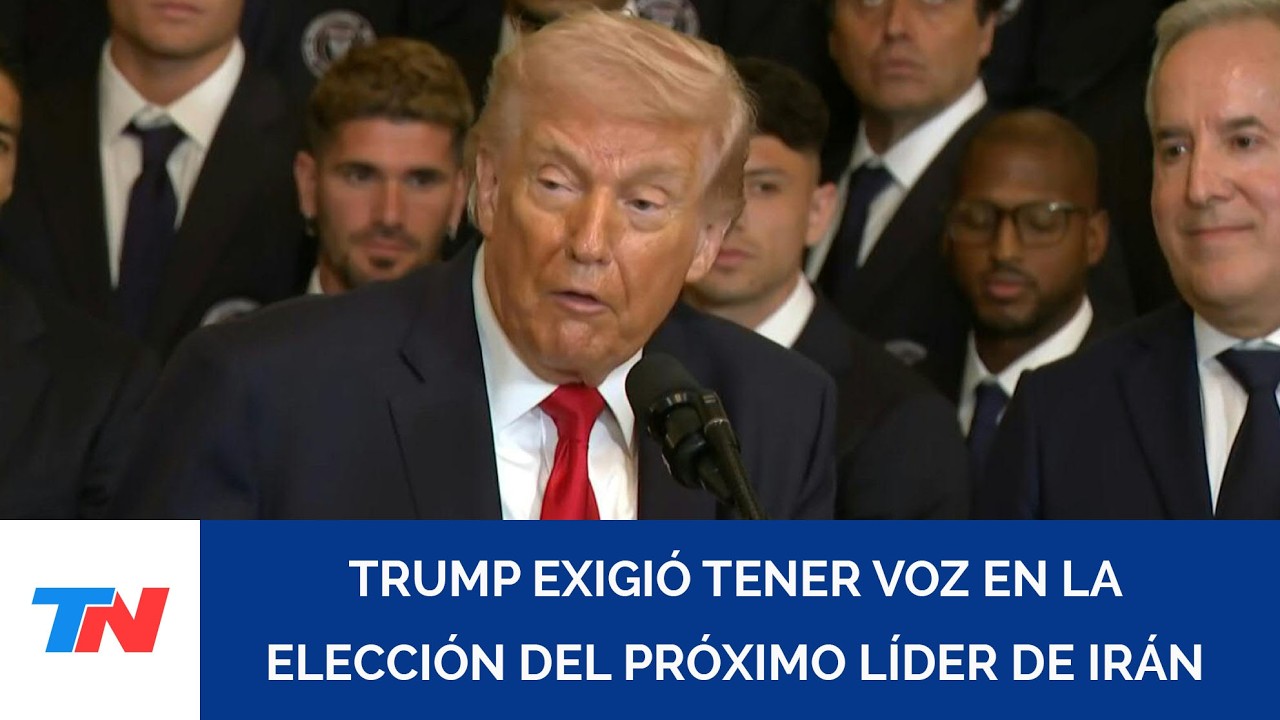 Donald Trump exigió tener voz en la elección del próximo líder de Irán