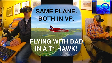 X Plane 11 Shared Cockpit & Control in VR -  Red Arrow Hawk in Scotland!