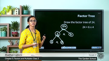 Grade 4 Mathematics Chapter 5 Class 3 Factor Tree