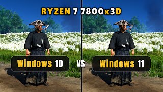 Windows 10 22H2 vs Windows 11 24H2 - Ryzen 7 7800x3D - Zen4
