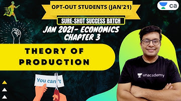 Jan 2021- Economics Chapter 3 | Theory of Production |  CA Foundation | Mohnish Vora