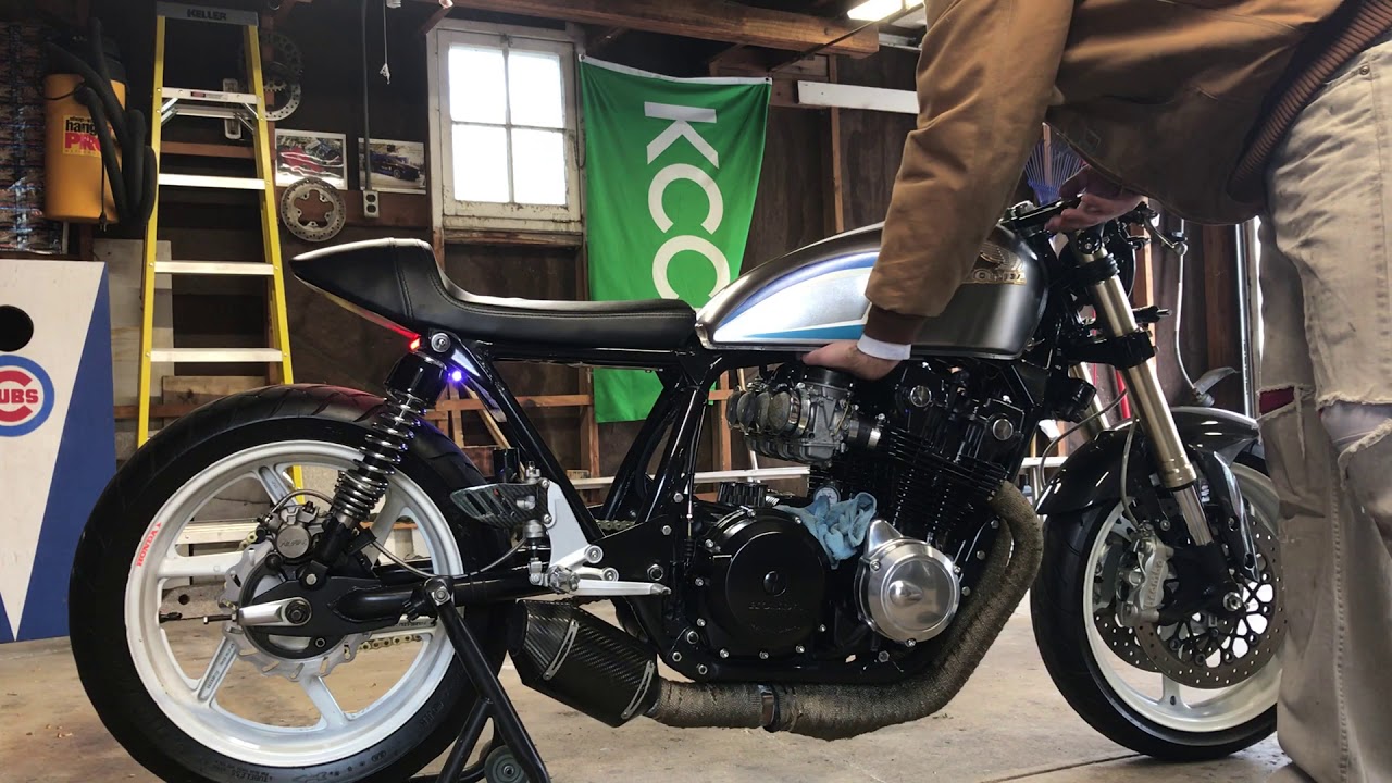 1980 Honda CB750 DOHC with GSXR front end Cafe Racer Start ...