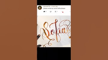 #Sofia name calligraphy||Calligraphy of Sofia name#youtubeshorts#trending#viral#shorts#love #song