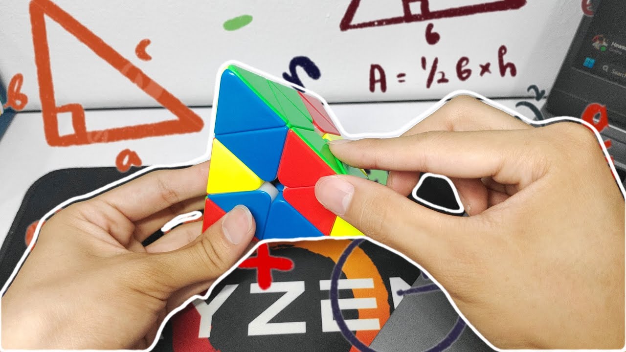 PYRAMINX WALKTHROUGH SOLVE: using advance method L4E - YouTube