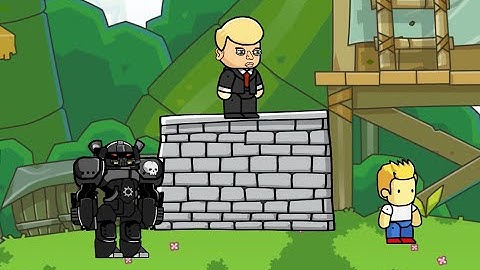 Scribblenauts Unlimited 153 Donald Trump & Starcraft Marauder in Object Editor