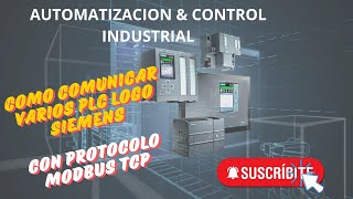 COMUNICACION MODBUS TCP PLC LOGO SIEMENS (Maestro - Esclavo)