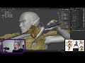 ⚔️ Elf Paladin – 3D Sculpting Process | Part 2 – Armor Ornaments &amp; Refinement