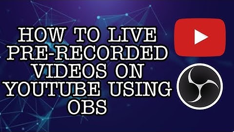 HOW TO LIVE PRE-RECORDED VIDEOS ON YOUTUBE USING OBS | TAGALOG