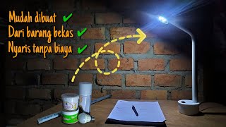 Membuat lampu belajar dari kardus bekas II DIY Cardboard table lamp #Kerajinantangan #kardusbekas