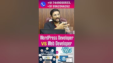 Difference Between WordPress Developer VS Web Developer 🚀 #shortvideo #viral #shorts #fullstack