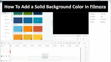 How To Add A Solid Background Color (sample color) In FIlmora 12 - a one minute fix