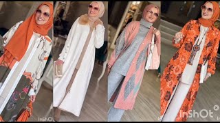Hijabi girl/ملابس تركية للمحجبات لخريف و شتاء 2023/ La culture du hijab c'est les tuniques en robe