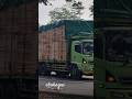 Truck hino membawa kayu lapis yang berat 110426 #viral #truck #truk #hino #tronton #truckdriver
