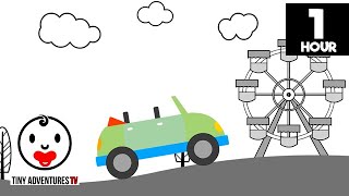 Baby Sensory - Road Trip! (Cars, Trucks, Planes) - Infant Visual Stimulation - Fun Video for Baby