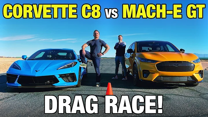 Drag Race! Ford Mustang Mach-E GT vs. Chevy Corvette C8 | 0-60, Horsepower, Rollouts & More