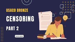 USACO 2015 February Bronze Censoring Part 2