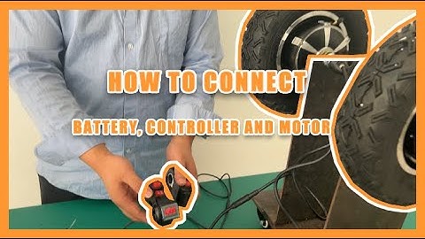 How to connect the motor and controller in the CXZ M3 kit
