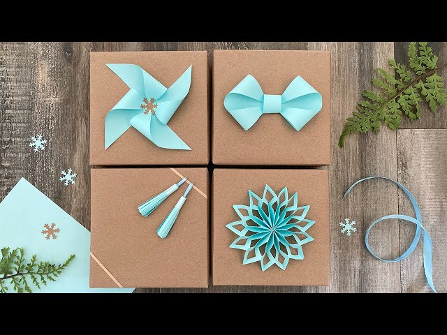 5 Christmas gift topper step by step tutorial, Free template