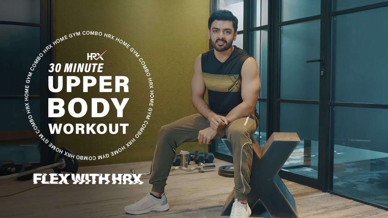 30 Minute Upper Body Home Workout With The HRX Home Gym Combo |  #FlexWithHRX & Miten Kakaiya 💪🏻 - YouTube