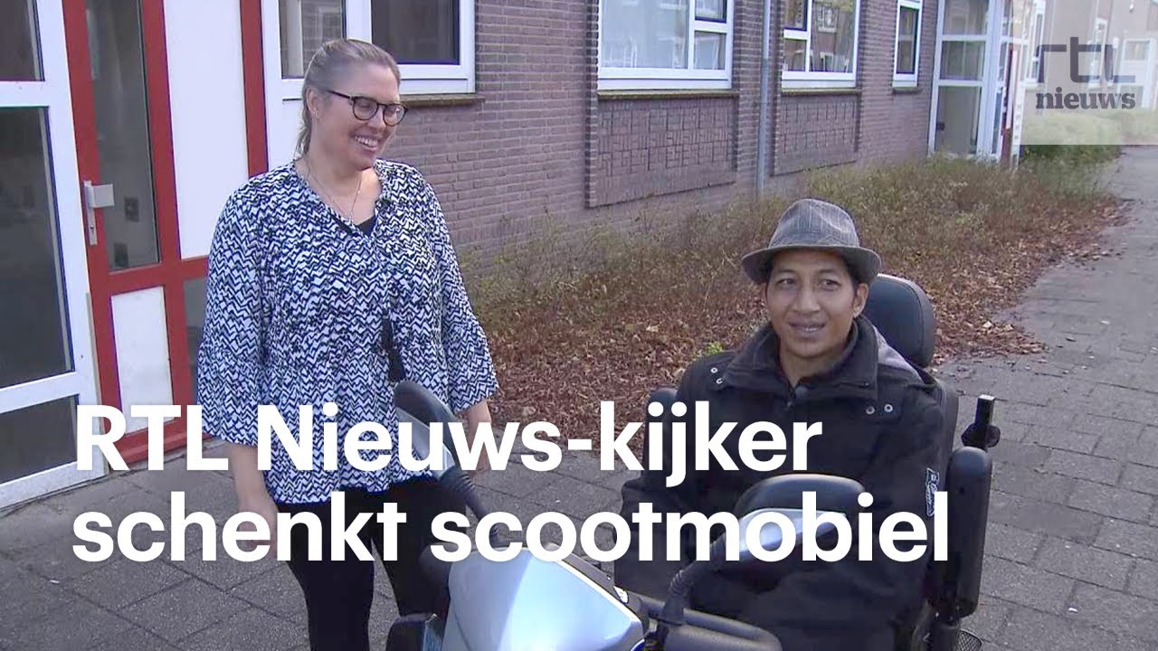 Robin krijgt scootmobiel van RTL Nieuws-kijker: 'Geweldig zeg'