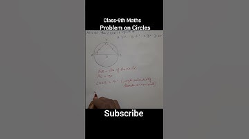 In figure,  if AOB is diameter of the circle and AC=BC, then ∠CAB is equal to: #maths #circlesclass9