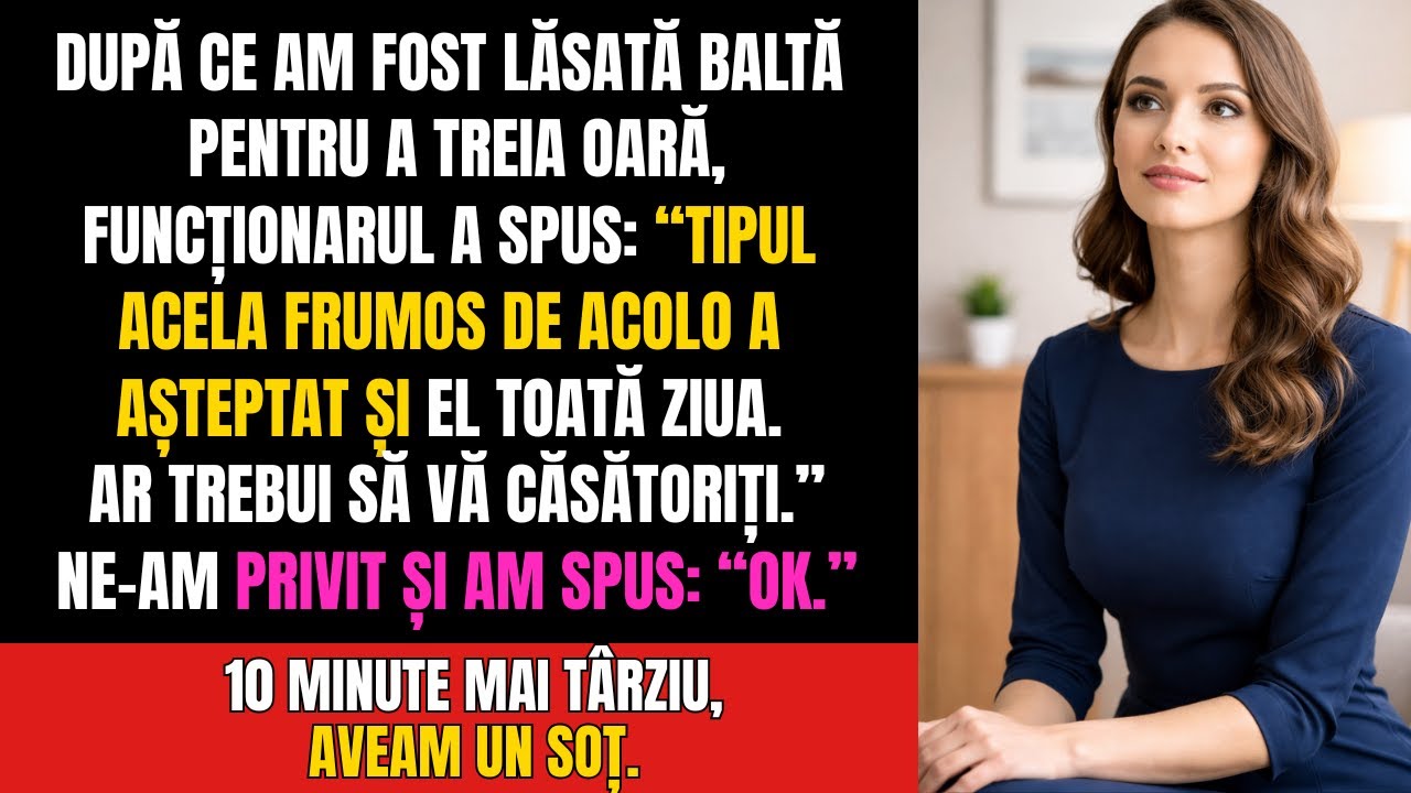 Abandonată de trei ori la altar-un angajat a glumit să mă mărit. Am acceptat. 10 minute mai târziu…