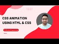 CSS Bounce Animation Using HTML & CSS || 10 Minutes programming