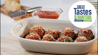 Cooking video - how to stuff Giant Turkey Meatballs