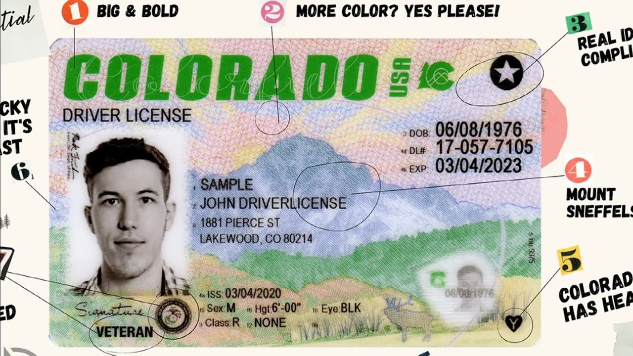 Gov Jared Polis Reveals New Look For Colorado Driver License ID Cards 