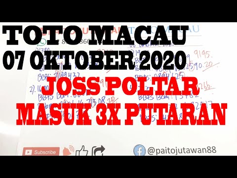 Prediksi Angka Totomacau 07 Oktober 2020 Bocoran Tot
