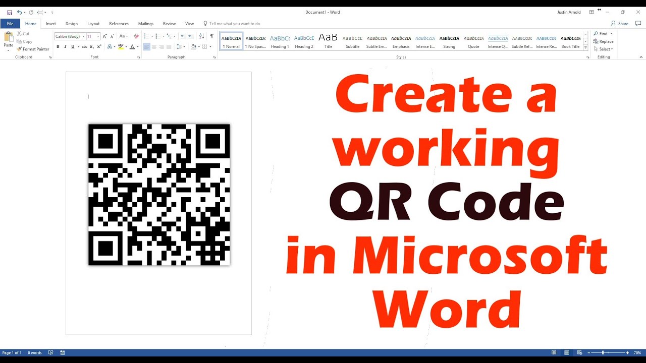 How to create QR Code in Microsoft Word, Excel, & PowerPoint