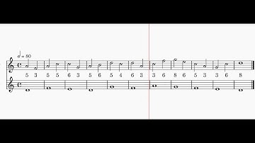Second species counterpoint exercise over J. Fux cantus firmus in Dorian mode