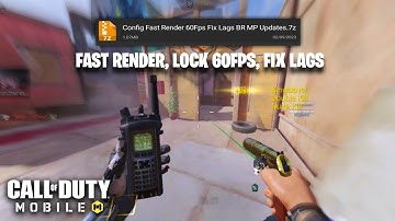 FAST RENDER 60FPS CONFIG IN COD MOBILE | FIX LAGS BR/MP | CODM CONFIG