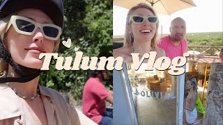 Tulum Vlog: Alee Rose 30th birthday, JFK to Mexico, breakfast & snackies, boat day, rooftop pool