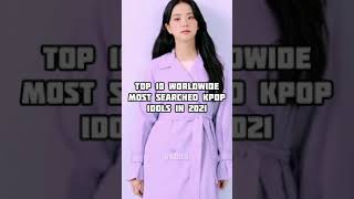 Top 10 worldwide most searched kpop idol in 2021